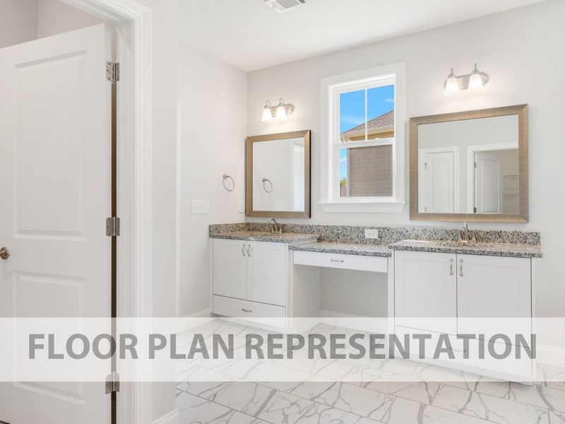 Sutton Plan Primary Bath Double Vanity