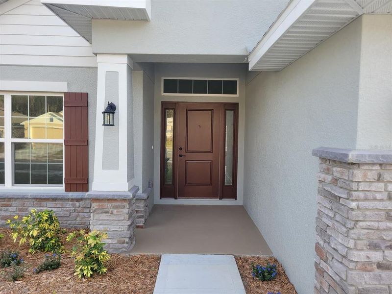 Exterior details and patio area of a home in Arbor Park, Leesburg (Image 2). Exterior details and patio area of a home in Arbor Park, Leesburg (Image 2).
