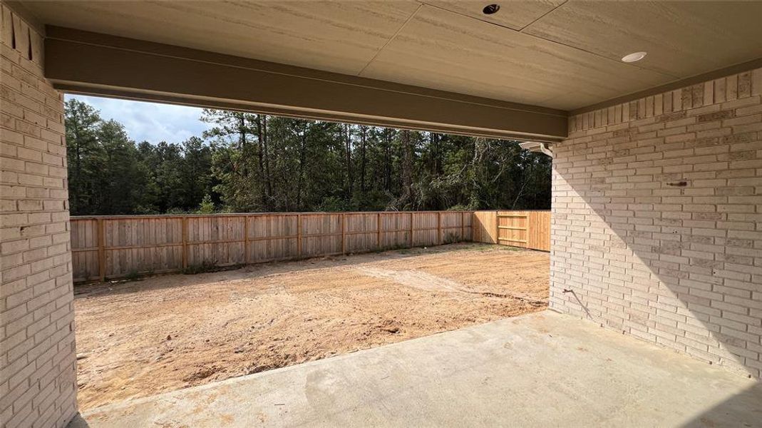 Wonderful back patio that opens to a huge backyard and no back neighbors