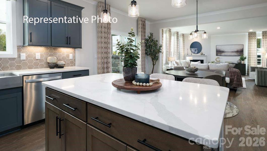 Furnished interior view inside a new home in Sanctuary at Southgate, Indian Trail (Image 38).