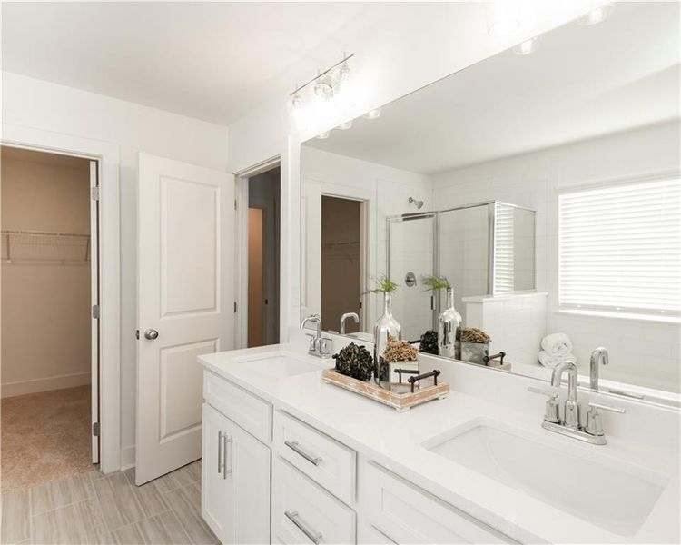 Furnished interior view inside a new home in Tribute, Hoschton (Image 12).