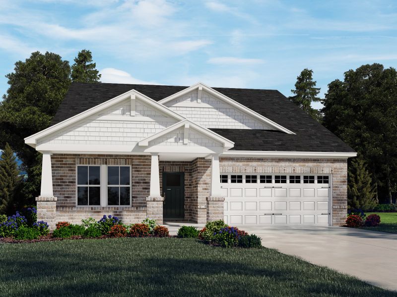 Representative exterior photo of a completed home built from the Northbrook by Meritage Homes in Mansker Farms - Bronze Series, Hendersonville, TN (Image 10).