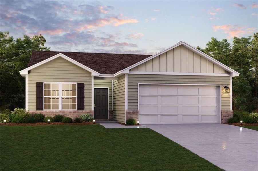 Front exterior of a new home in Urban's Place, Chatsworth, GA, highlighting curb appeal (Image 18). Front exterior of a new home in Urban's Place, Chatsworth, GA, highlighting curb appeal (Image 18).