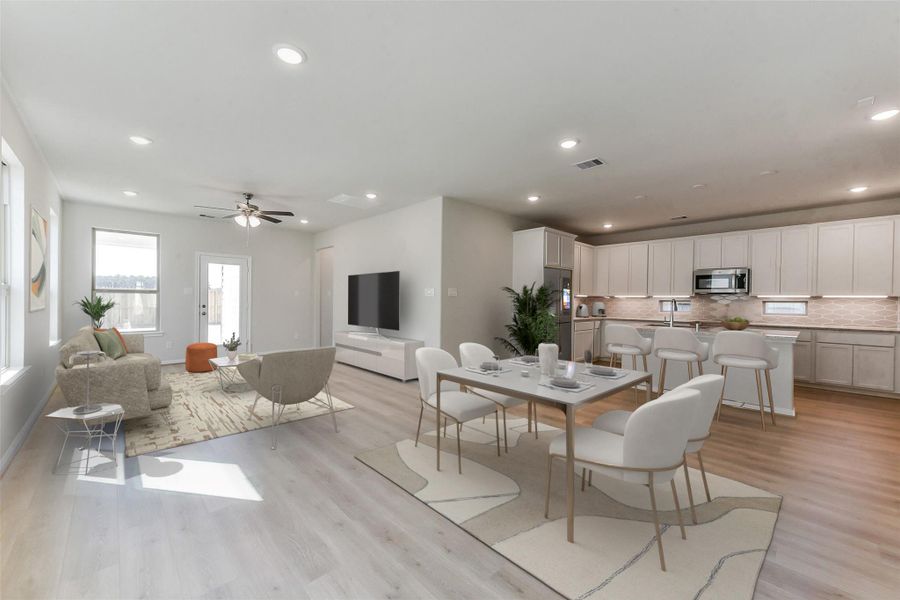 Furnished interior view inside a new home in Colony at Pinehurst, Pinehurst (Image 17). Furnished interior view inside a new home in Colony at Pinehurst, Pinehurst (Image 17).