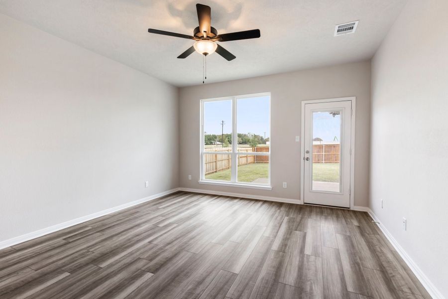 Representative unfurnished interior of a home built from the The 1363 by Stylecraft Builders in Arroyo Ranch, Seguin (Image 8). Representative unfurnished interior of a home built from the The 1363 by Stylecraft Builders in Arroyo Ranch, Seguin (Image 8).
