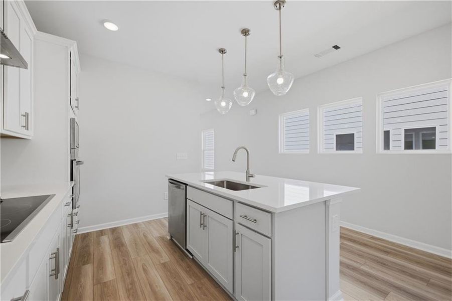 Furnished interior view inside a new home in The Bluffs, Canton (Image 8).