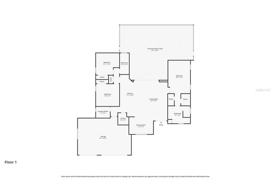 2D floor plan layout of this home in , Rotonda West, FL (Image 5).