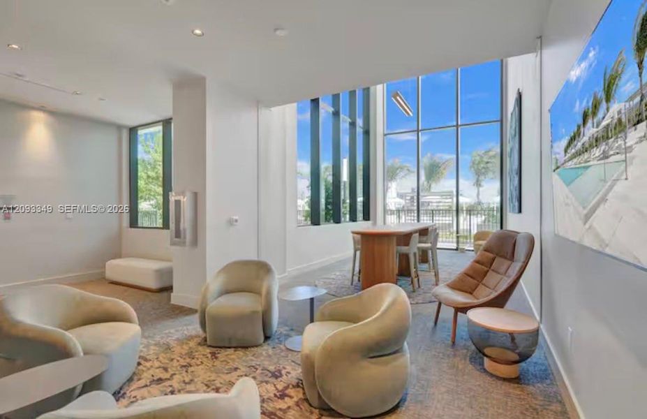 Furnished interior view inside a new home in , Miami Beach (Image 8).