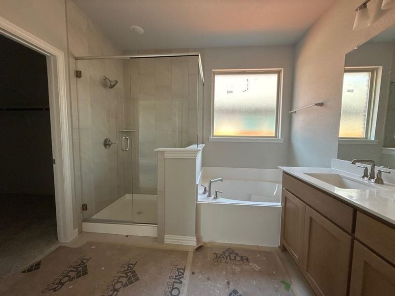 In-progress construction of a new home in Morningstar, Aledo, TX (Image 8).