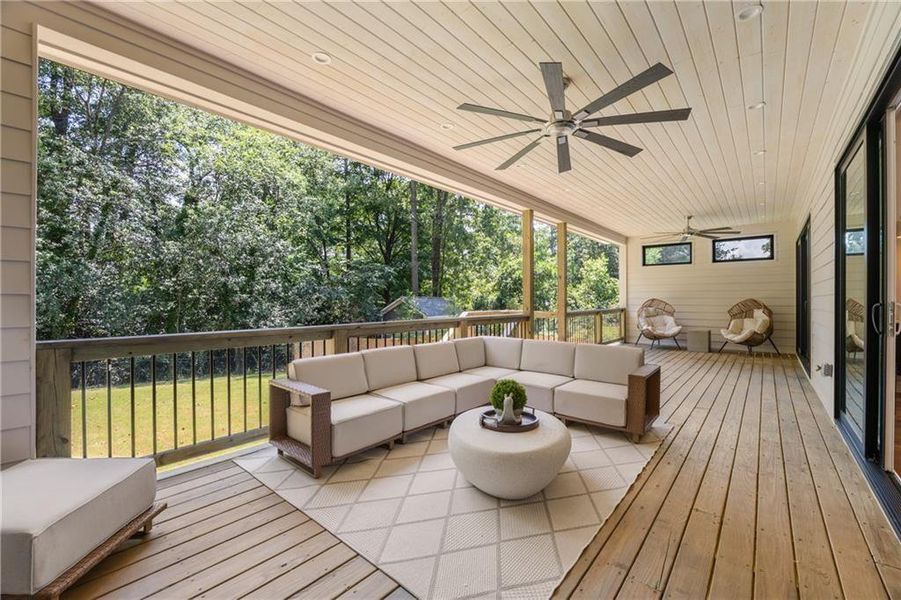Exterior details and patio area of a home in , Sandy Springs (Image 4).