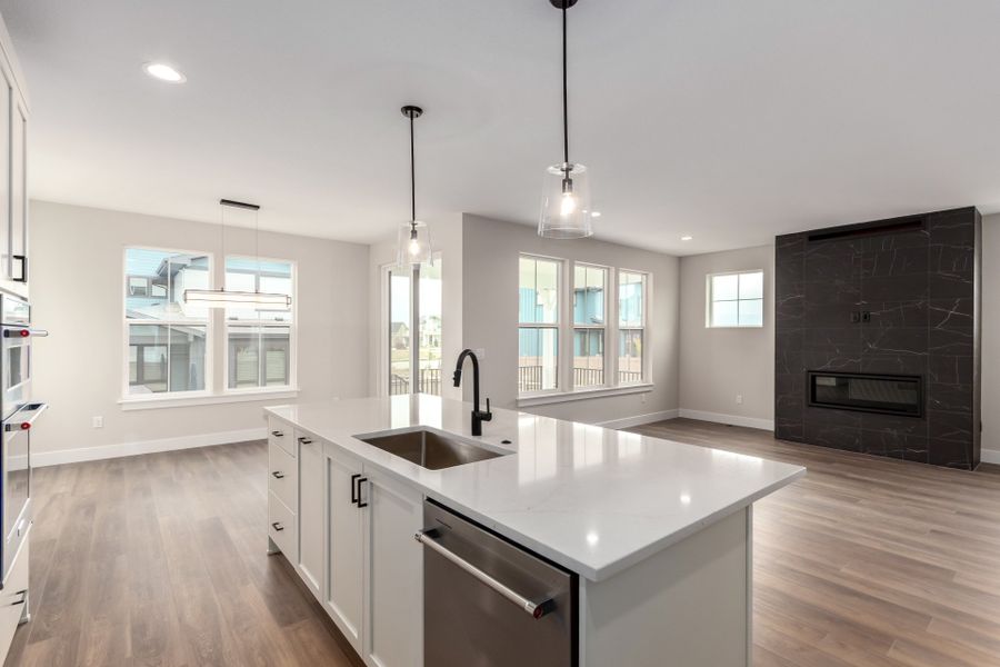 Furnished interior view inside a new home in West Grange, Longmont (Image 11).
