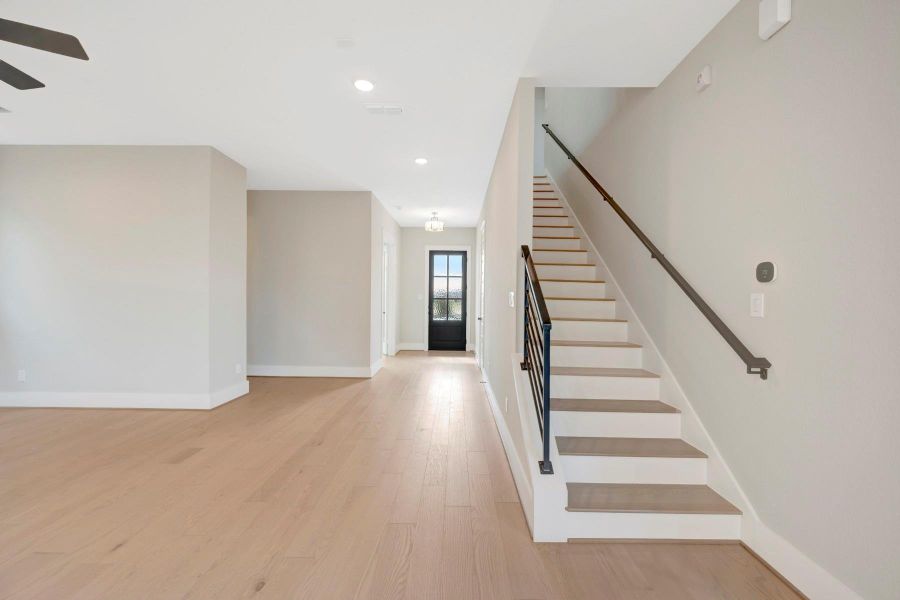 Spacious, unfurnished interior of a new home in Easthaven at Bridgeland Central - Vision Collection, Cypress (Image 22).