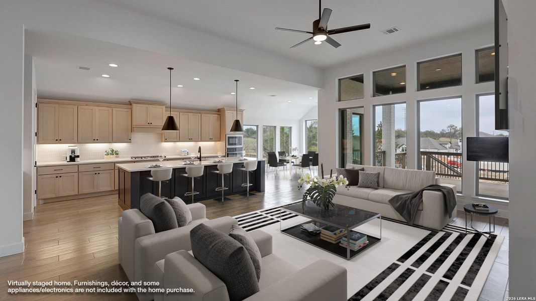 Furnished interior view inside a new home in Esperanza, Boerne (Image 12).