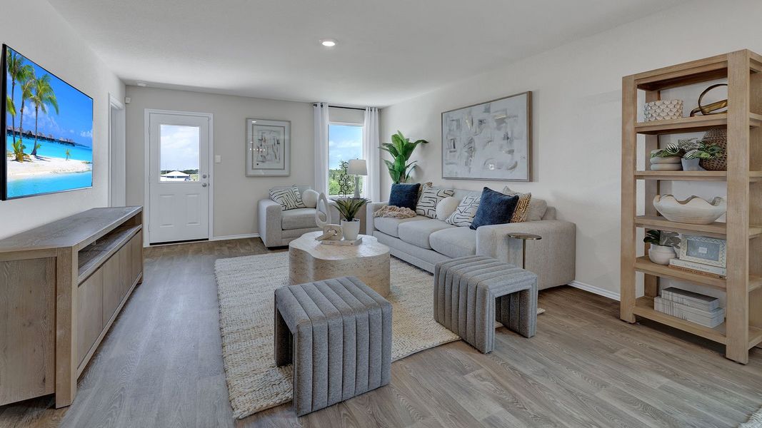 Representative furnished interior of a home built from the The Emma by D.R. Horton in Arroyo Ranch, Seguin (Image 17).