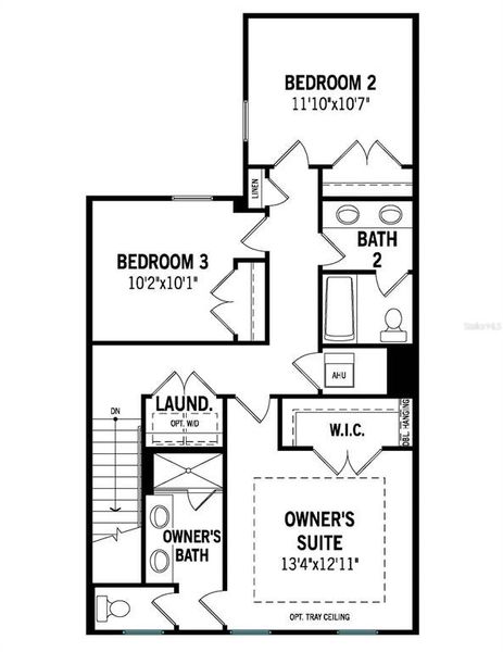 2D floor plan layout of this home in Celebration, Celebration, FL (Image 4).