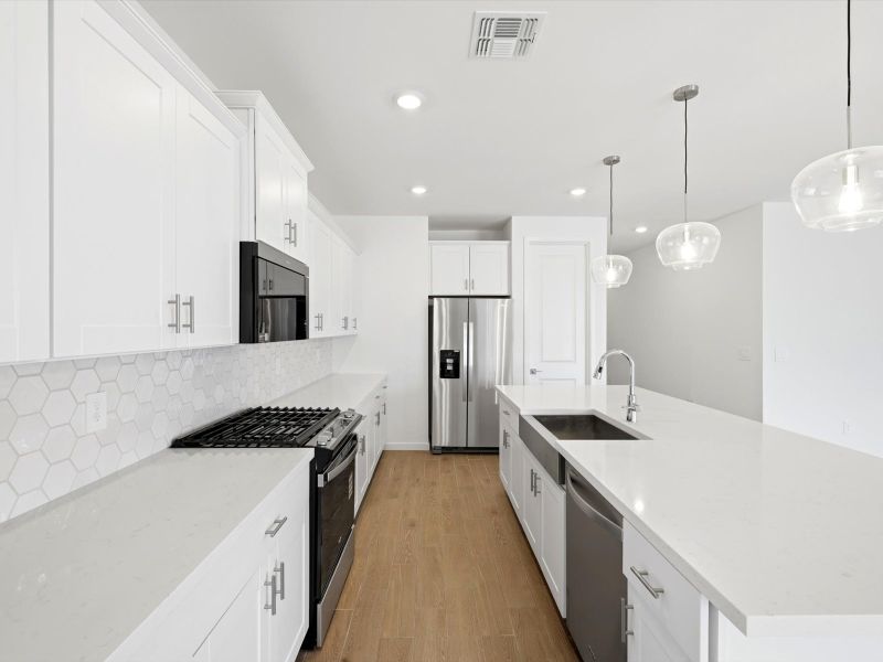 Furnished interior view inside a new home in Rancho Mirage Signature Series, Maricopa (Image 4).