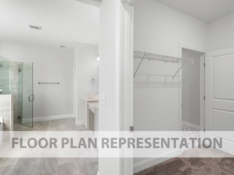 Laundry Room to Bathroom | Henley Plan by Ivey Homes