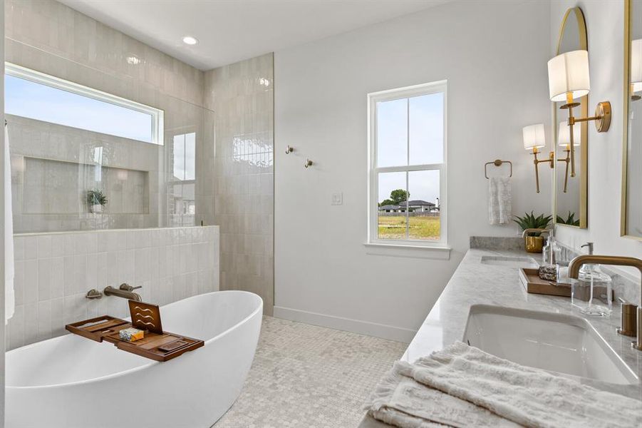 Furnished interior view inside a new home in , Robinson (Image 36).