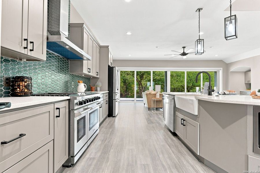 Furnished interior view inside a new home in , San Antonio (Image 39).