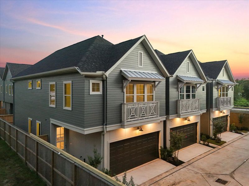 Front exterior of a new home in , Houston, TX, highlighting curb appeal (Image 1).