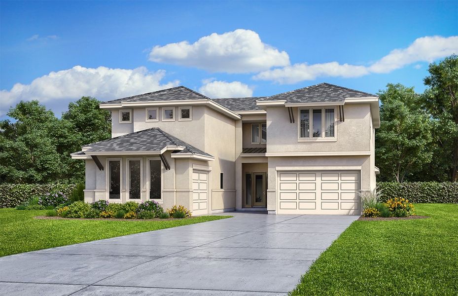 Front exterior of a home in the Signature 64s community, located in Frisco, TX (Image 16).