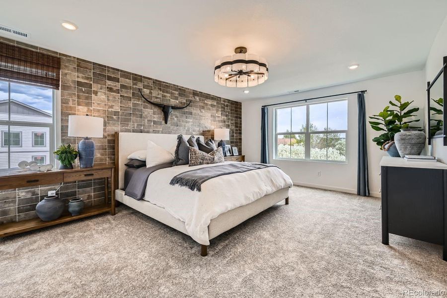 Furnished interior view inside a new home in Riano Ridge, Loveland (Image 5). Furnished interior view inside a new home in Riano Ridge, Loveland (Image 5).