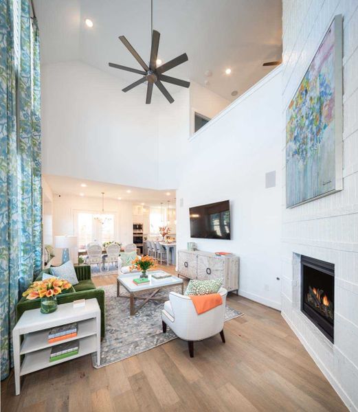 Furnished interior in a model home at Cross Creek Ranch: the City Series Collection in Fulshear (Image 28).