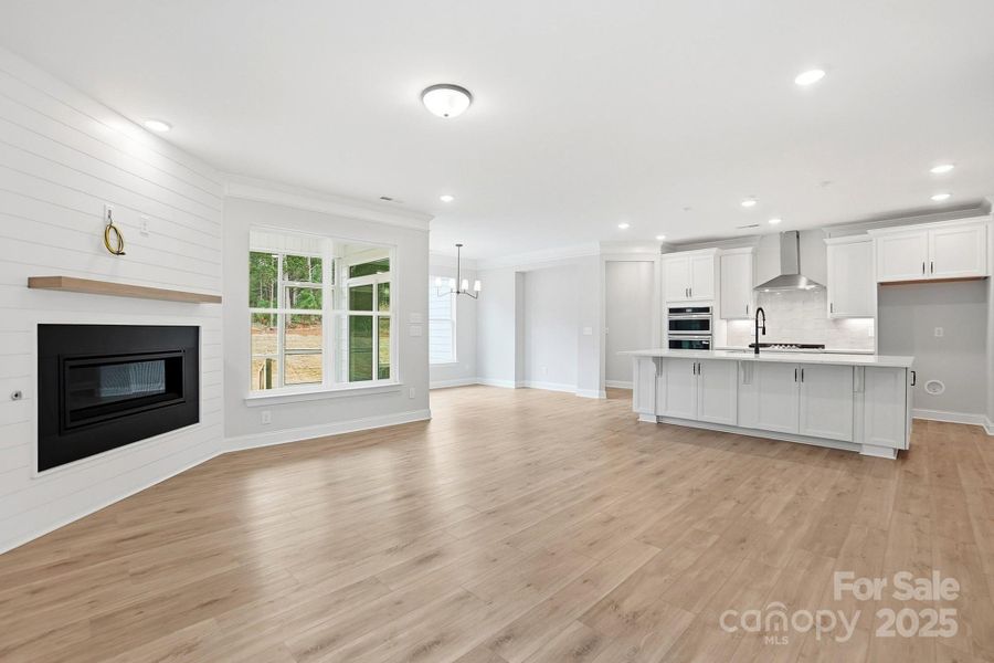 Family Room open to Kitchen
