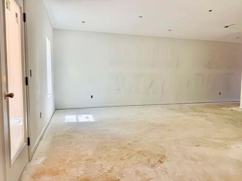 Family Room Construction Progress