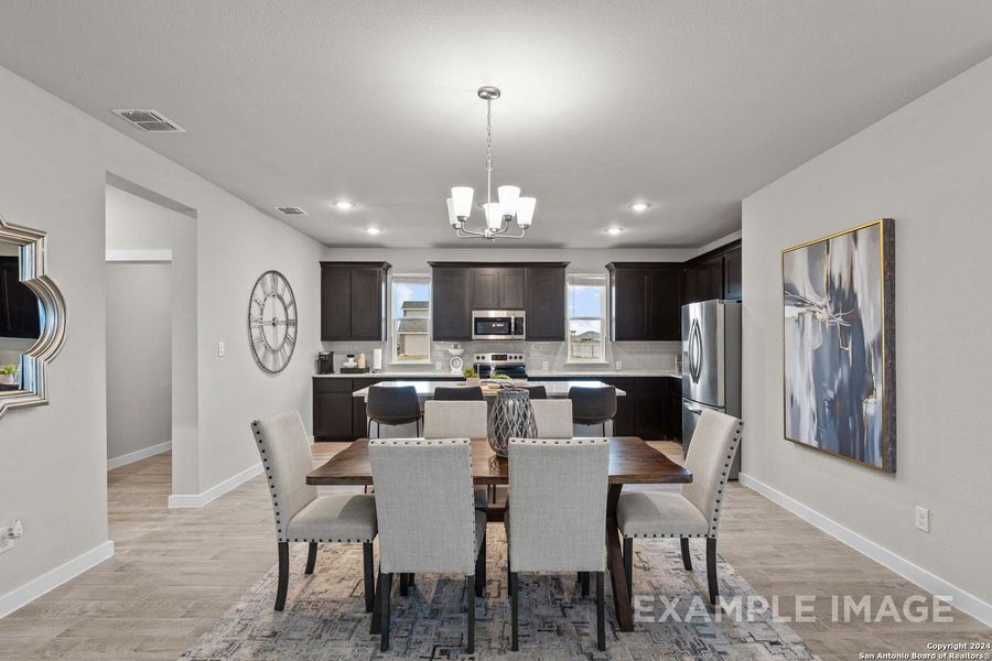 Furnished interior view inside a new home in Hannah Heights, Seguin (Image 15).