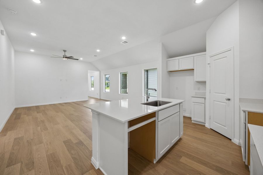 Furnished interior view inside a new home in Riviera Pines, Huffman (Image 7).