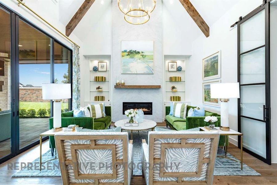 Furnished interior view inside a new home in StarView, Prosper (Image 29). Furnished interior view inside a new home in StarView, Prosper (Image 29).