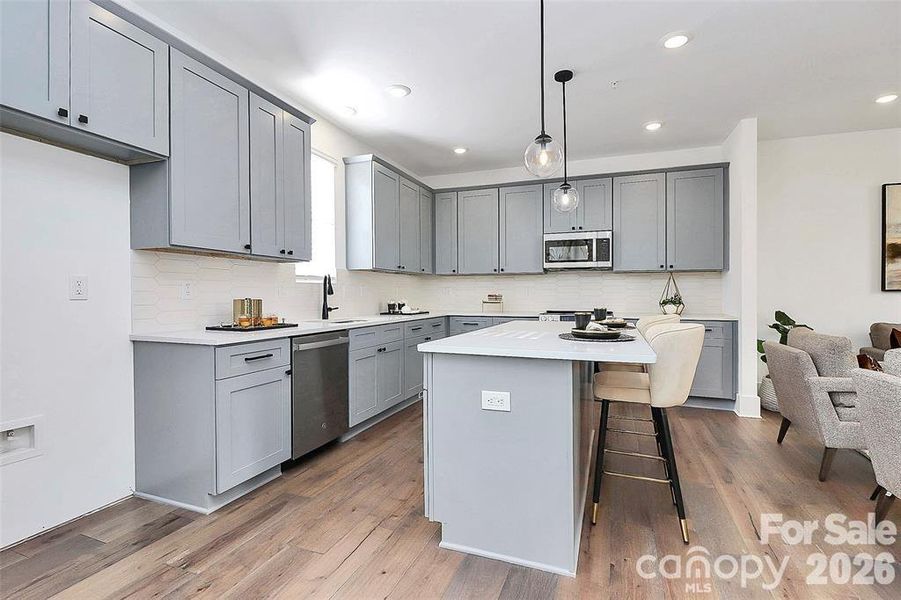 Furnished interior view inside a new home in , Charlotte (Image 26).
