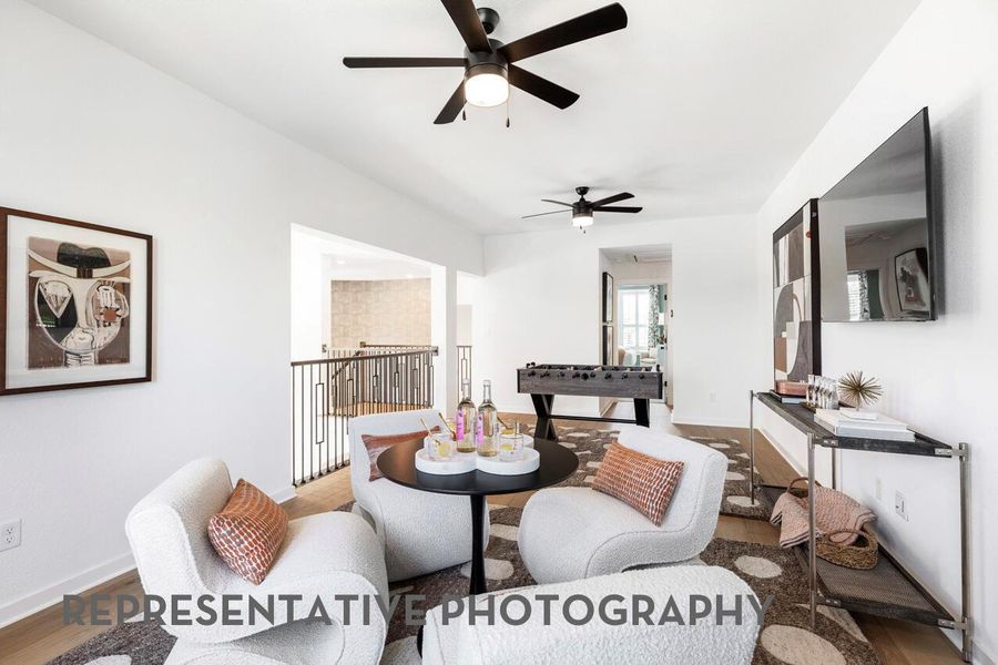 Furnished interior view inside a new home in Santa Rita Ranch, Liberty Hill (Image 15).