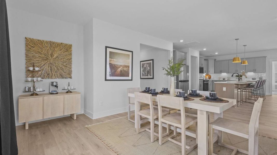 Representative furnished interior of a home built from the Stonefield by DRB Homes in Kayfield at Midway, Anderson (Image 8).