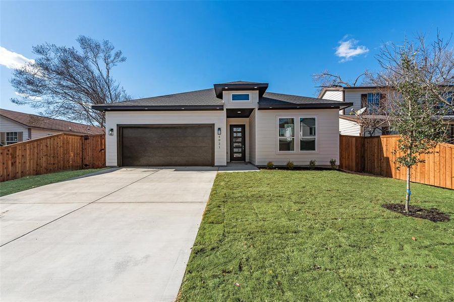 Front exterior of a new home in , Dallas, TX, highlighting curb appeal (Image 16).
