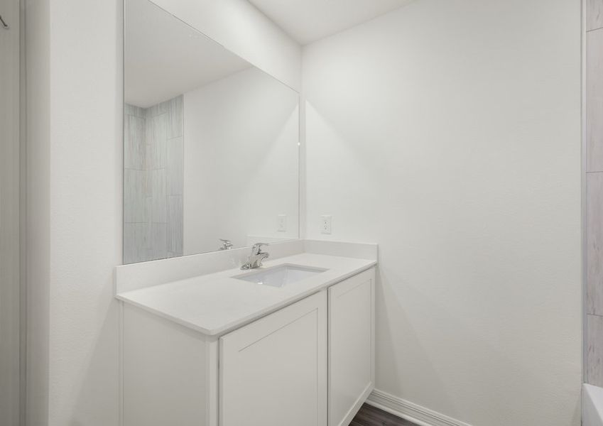 Enjoy a secondary bathroom upstairs!