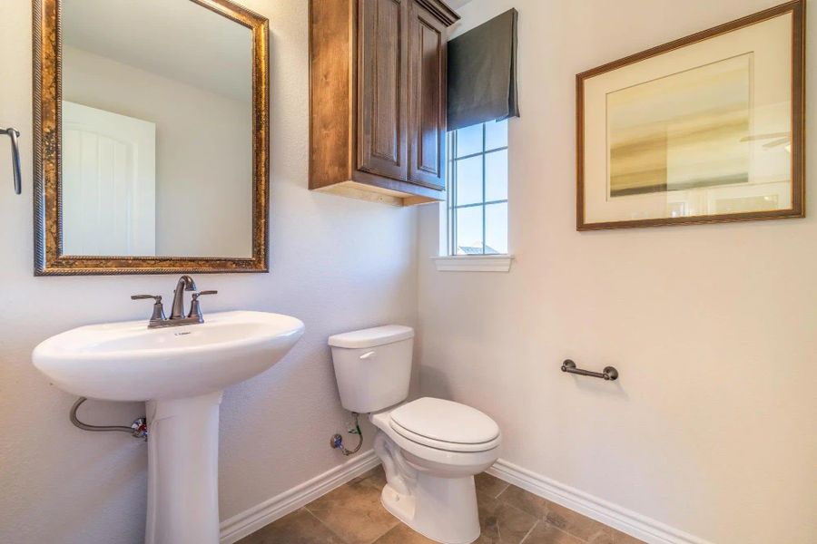 Powder Room | Concept 2379 at Abe's Landing in Granbury, TX by Landsea Homes