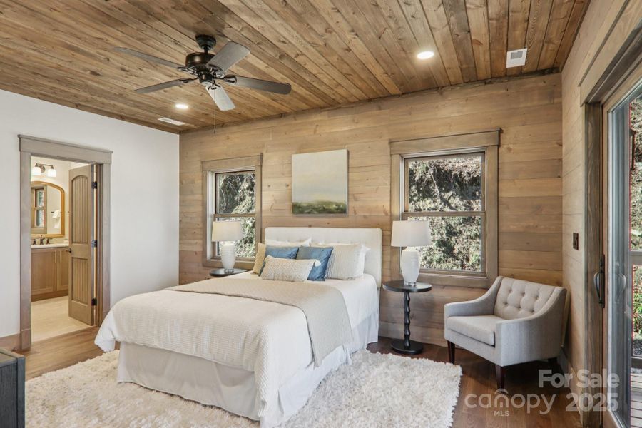 Furnished interior view inside a new home in , Maggie Valley (Image 8).