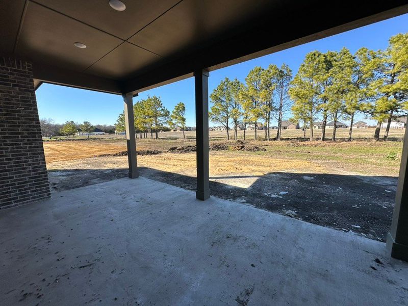 Exterior details and patio area of a home in Fannin Ranch, Leonard (Image 2). Exterior details and patio area of a home in Fannin Ranch, Leonard (Image 2).