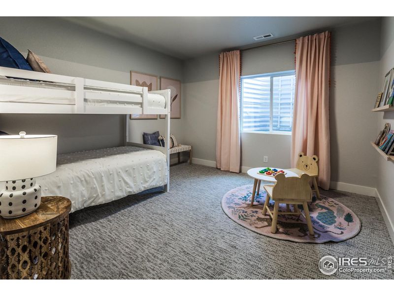 EXAMPLE PHOTO: FINISHED BASEMENT BEDROOM