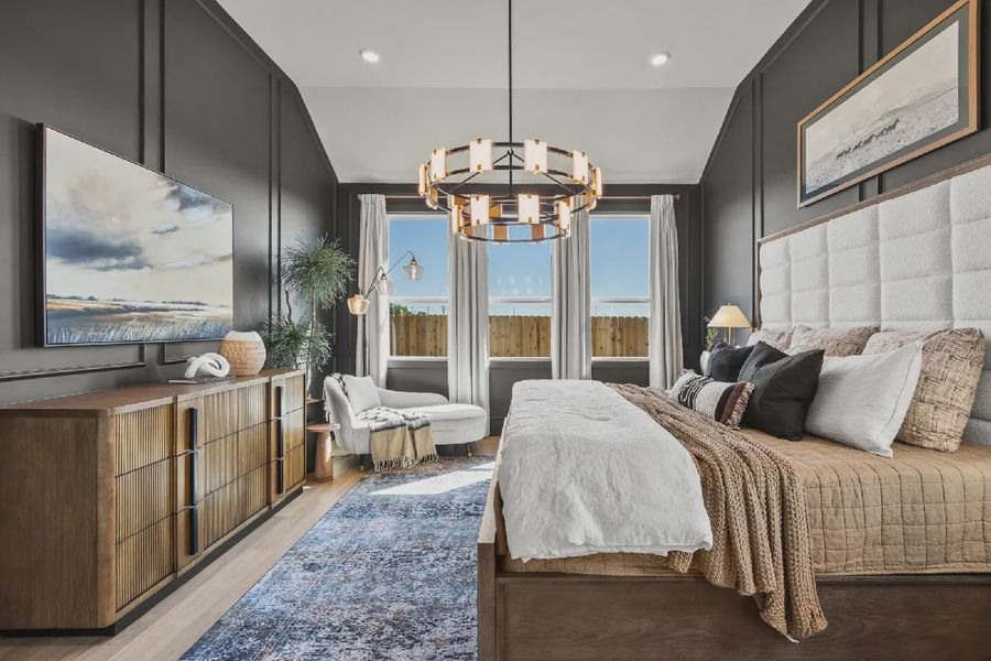 Representative furnished interior of a home built from the Dublin by Chesmar Homes in Legacy at Lake Dunlap, New Braunfels (Image 36).