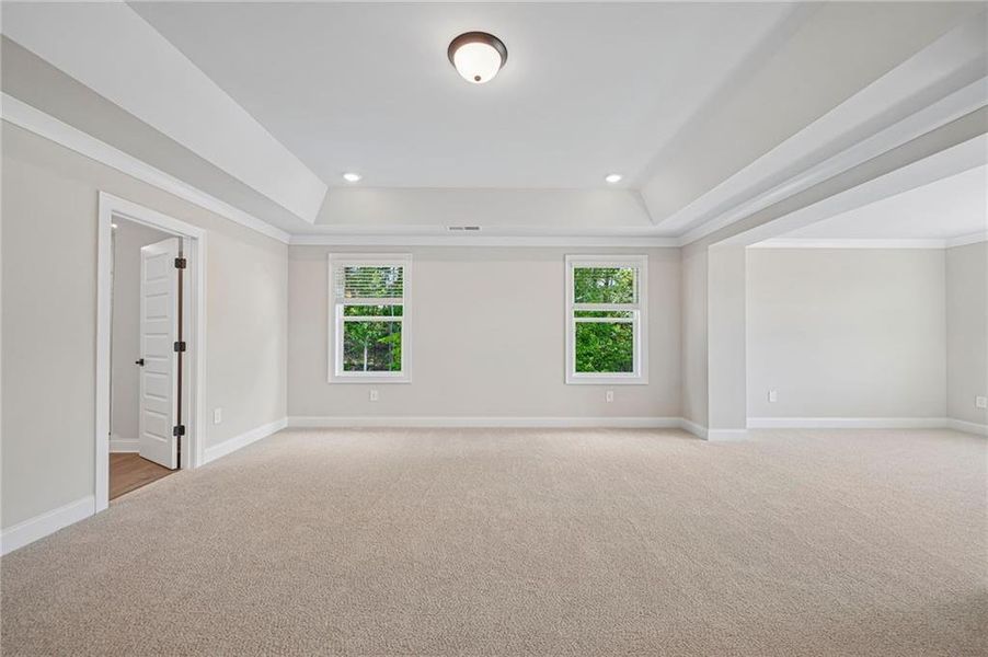 Spacious, unfurnished interior of a new home in Vines at Mill Creek - Legacy Series, Braselton (Image 48). Spacious, unfurnished interior of a new home in Vines at Mill Creek - Legacy Series, Braselton (Image 48).