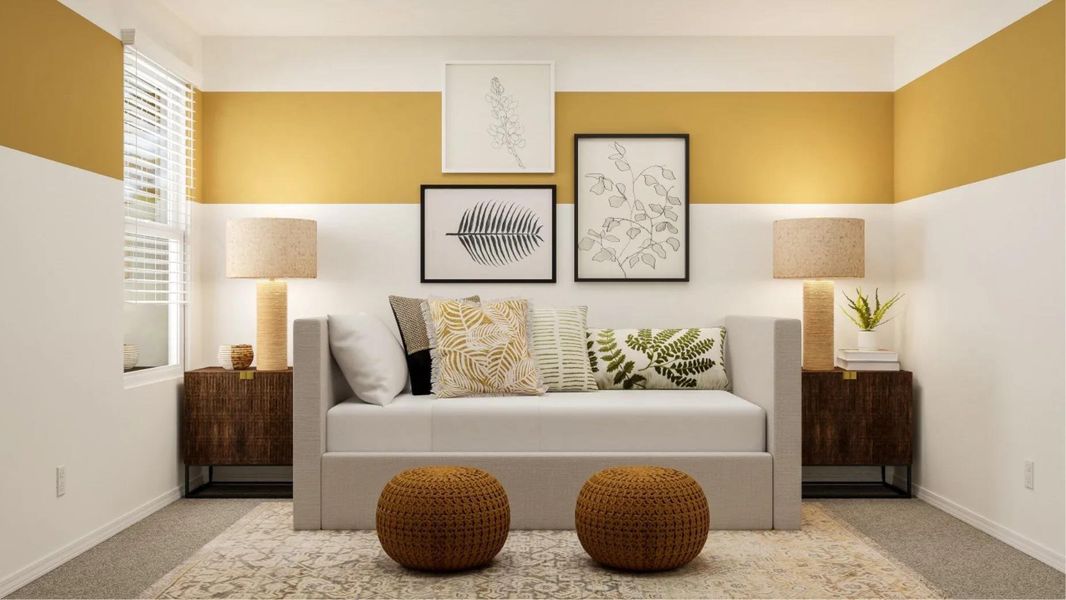 Furnished interior view inside a new home in Plum Creek North: Stonehill Collection, Kyle (Image 13).