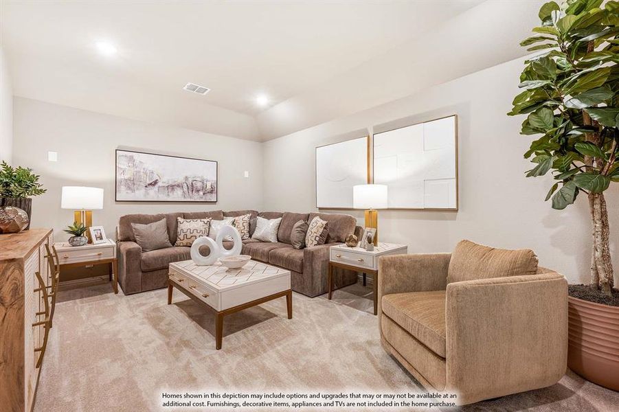 Furnished interior view inside a new home in Sutton Fields, Celina (Image 24).