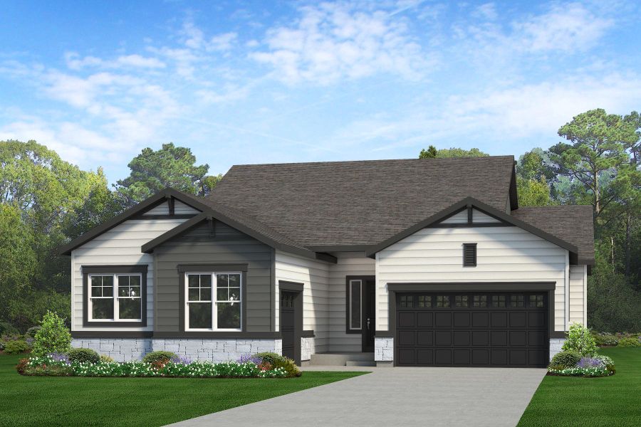 Representative exterior photo of a completed home built from the Jefferson by Risewell Homes in Cherry Meadows, Brighton, CO (Image 9).