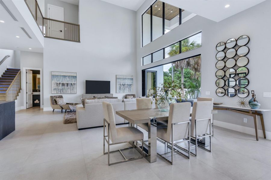 Furnished interior view inside a new home in , Boca Raton (Image 11). Furnished interior view inside a new home in , Boca Raton (Image 11).