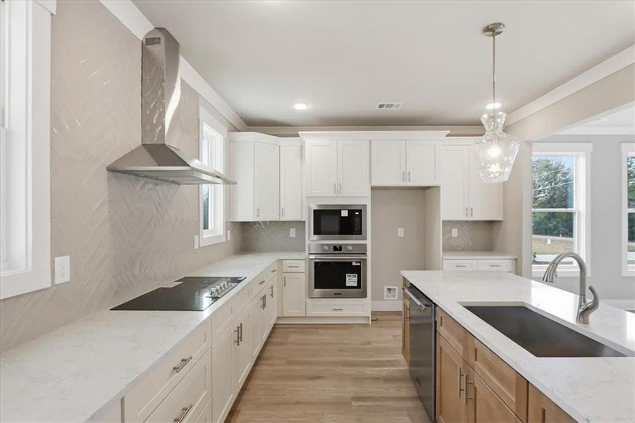 Furnished interior view inside a new home in , Statham (Image 9).