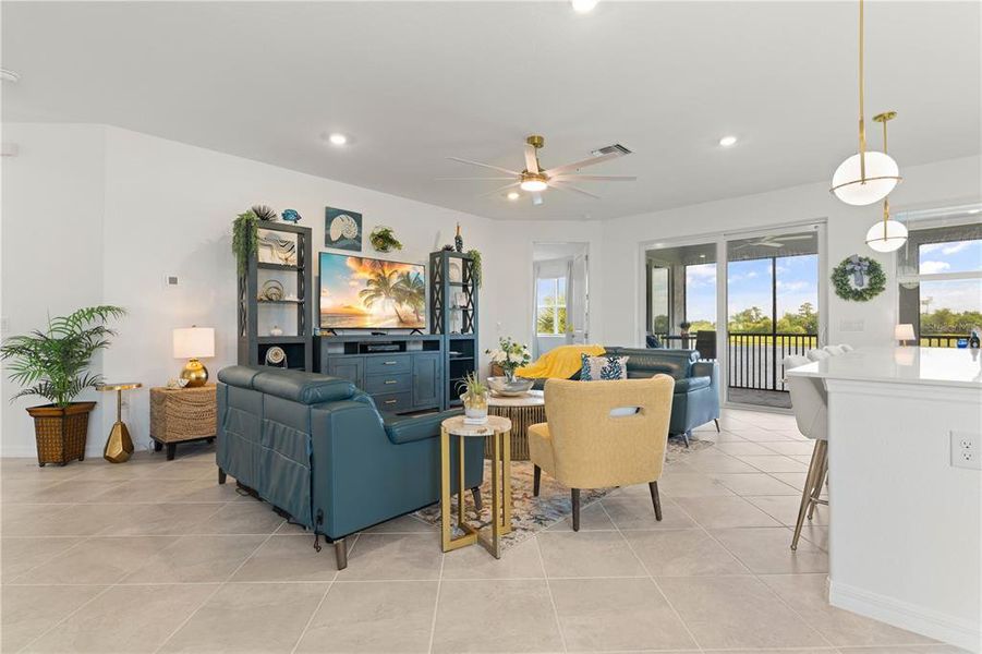 Furnished interior view inside a new home in , Punta Gorda (Image 15).