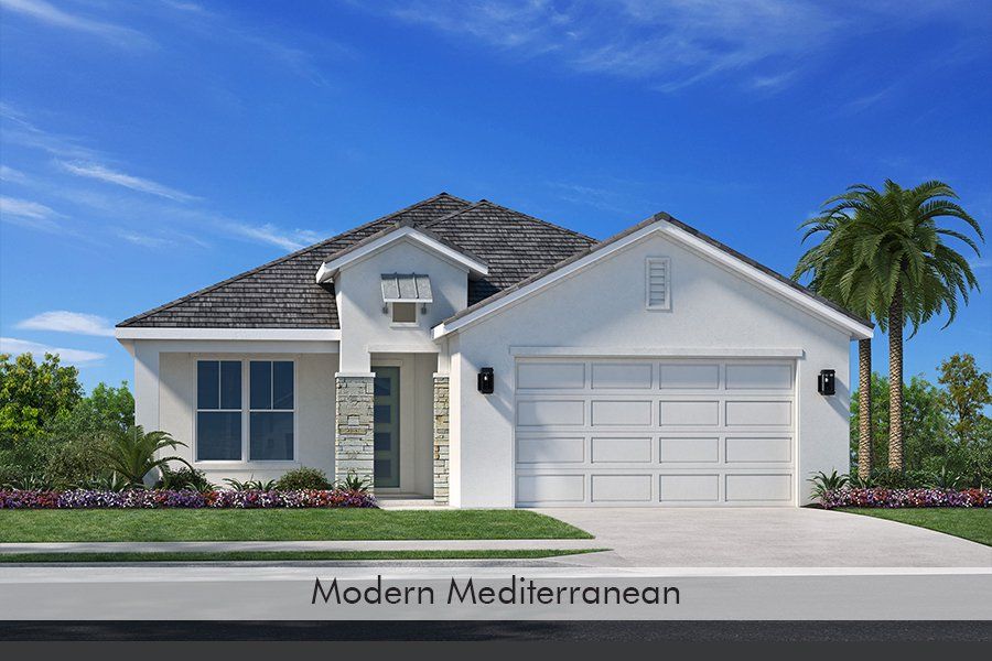 Representative exterior photo of a completed home built from the Topsail by Homes by Towne in Shellstone at Waterside, Sarasota, FL (Image 5).